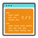 Escribir Sitio Web Guion Icono