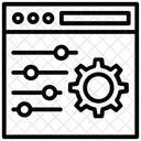 Mantenimiento De Sitios Web Desarrollo Web Configuracion Web Icono