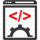 Desarrollo De Sitios Web Codigo Codificacion Icono