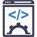 Desarrollo De Sitios Web Codigo Codificacion Icono