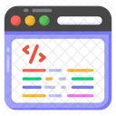 Desarrollo De Software Optimizacion De Codigo Diseno Web Icono