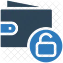 Desbloquear Billetera Billetera Insegura Billetera Icono