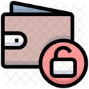 Desbloquear Billetera Billetera Insegura Billetera Icono
