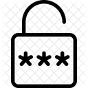 Desbloquear contraseña de seguridad  Icono