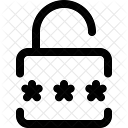 Desbloquear contraseña de seguridad  Icono