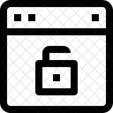 Desbloquear Pagina Da Web Site Ícone
