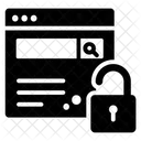 Desbloquear Site Senha Da Conta Senha Do Usuario Ícone
