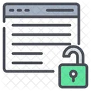 Desbloquear Sitio Desbloquear Sitio Web Desbloquear Pagina Icono