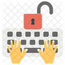 Desbloquear Teclado Mecanografia Hardware De Computadora Icono