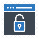 Navegador Desbloquear Pagina Da Web Ícone