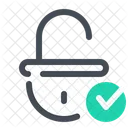Derecha Desbloqueo Seguridad Icono