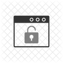Desbloqueo Del Navegador Seguridad De Internet Desbloqueo Icono