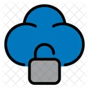 Candado Apagado Nube Icono