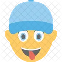 Riendo Descarado Lengua Icono