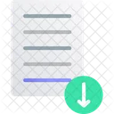 Descarga De Archivos Icono