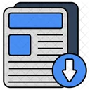 Descarga de archivos  Icono