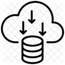 Descarga De Base De Datos En La Nube Almacenamiento De Base De Datos En La Nube Instalacion De Base De Datos En La Nube Icono