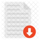 Descarga De Archivos Descarga De Datos Descarga De Documentos Icono