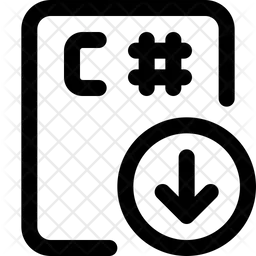 Descarga de archivos c sharp  Icono