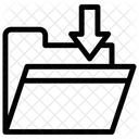 Descarga De Carpetas Descarga Transferencia De Datos Icono