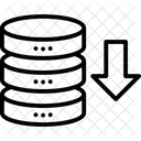 Descarga De Datos Descarga De Almacenamiento De Datos Descarga De Base De Datos Icono