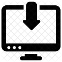 Descarga De Datos Descarga De Computadora Guardar Datos Icono