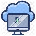 Descarga de datos en la nube  Icono