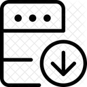 Descarga Del Servidor Descarga De Bases De Datos Seguridad De Bases De Datos Icono