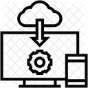 Descarga en la nube  Icono