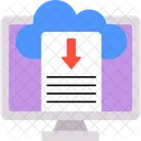 Descarga en la nube  Icono