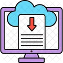 Descarga en la nube  Icono