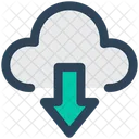 Descarga en la nube  Icono