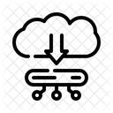 Descarga De La Nube Recuperacion De Archivos Descarga Desde La Nube Icono