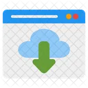 Descarga en la nube  Icono