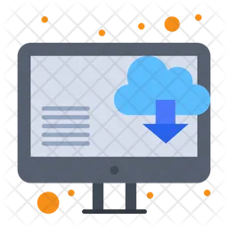 Descarga en la nube en línea  Icono