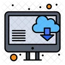 Descarga en la nube en línea  Icon