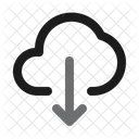 Descarga en la nube  Icono