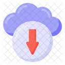 Descarga en la nube  Icono