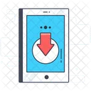 Descarga Movil Descarga De Datos Almacenamiento De Datos Icono