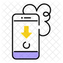 Descarga Movil Descarga De Datos Descarga Telefonica Icono