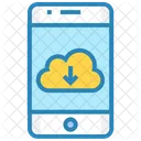 Descarga En La Nube Iphone Dispositivo Icono