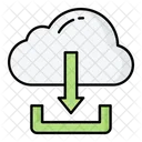 Descarga en la nube  Icono