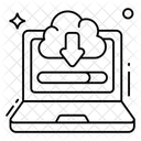 Descarga En La Nube Descarga En Linea Descarga De Datos Icono