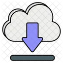 Descarga en la nube  Icono