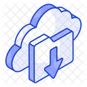 Descarga en la nube  Icono