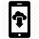 Descarga Movil Datos En La Nube Descarga En La Nube Icono