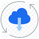Implementacion Continua Descarga Nube Icono
