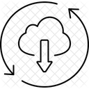 Implementacion Continua Descarga Nube Icono