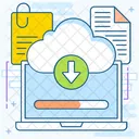 Descarga en la nube  Icono