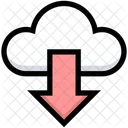 Descarga en la nube  Icono